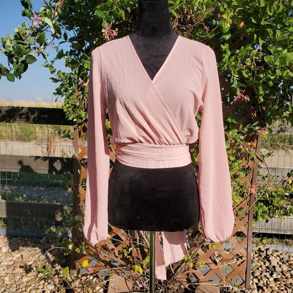 Fashion Nova Little White Lies Top - Mauve - Women's Size Small - NWOT - Picture 7 of 16